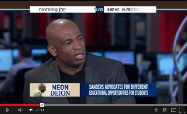 Deion on Morning Joe