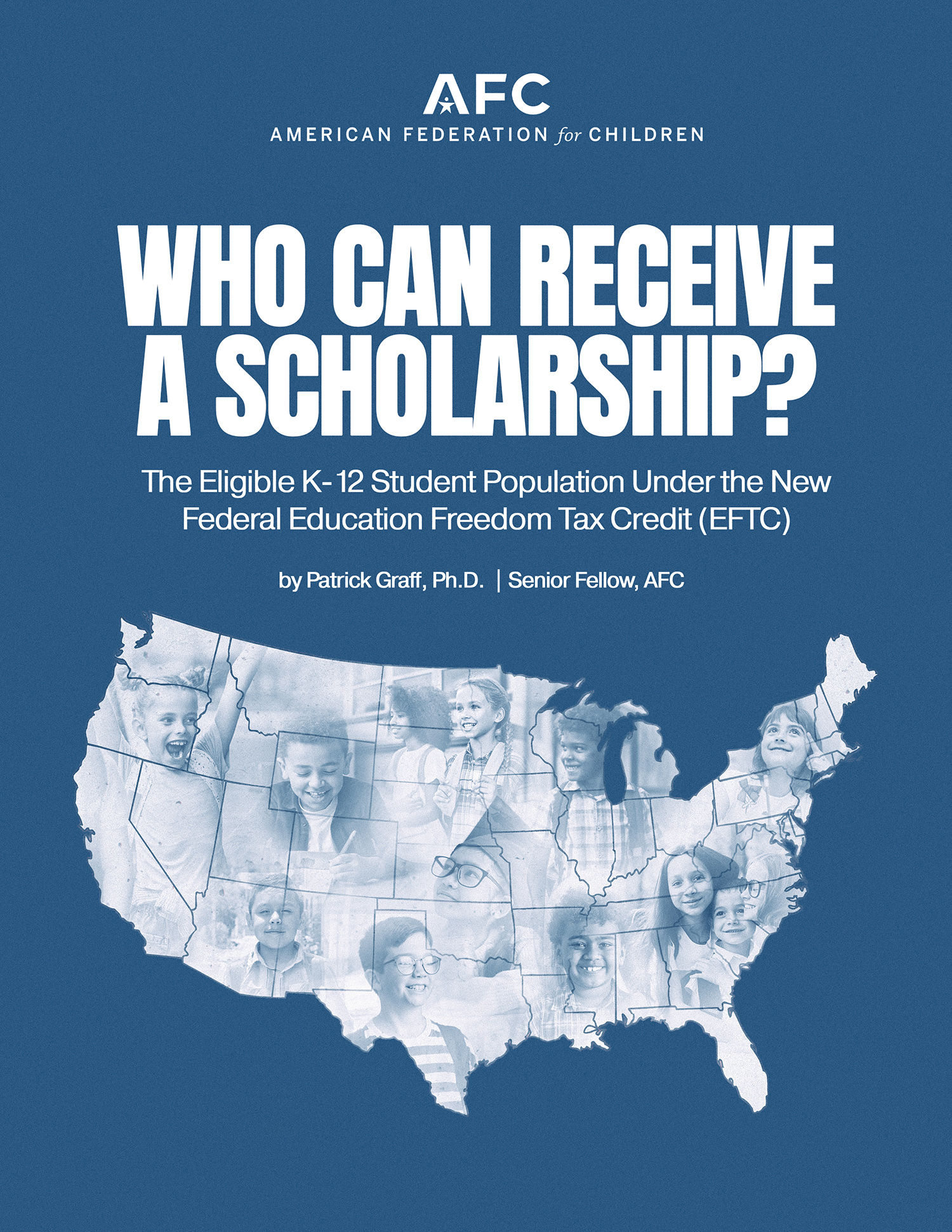 Who Can Receive a Scholarship? report cover, American Federation for Children